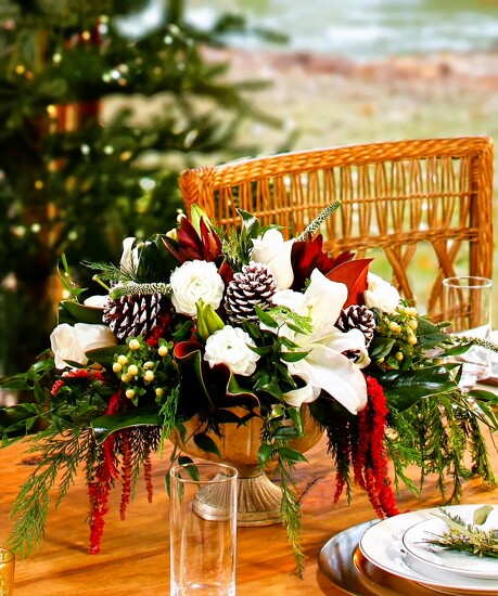 Christmas holiday centerpiece