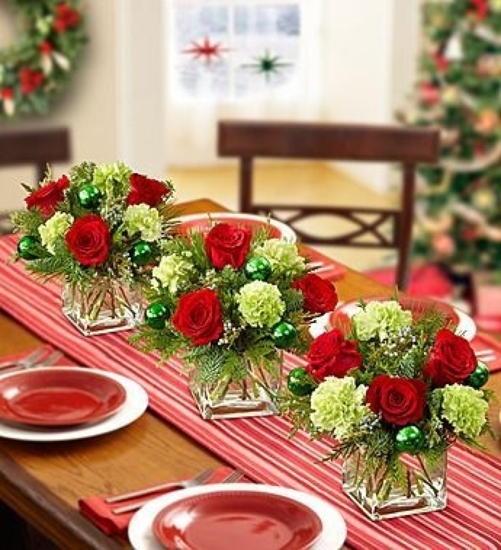 Christmas centerpieces Trio