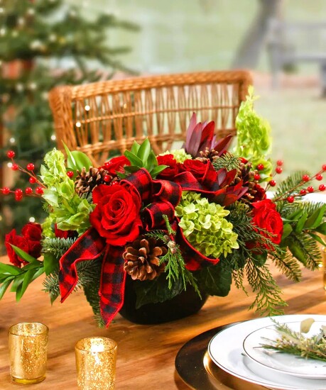 Royal Christmas centerpiece